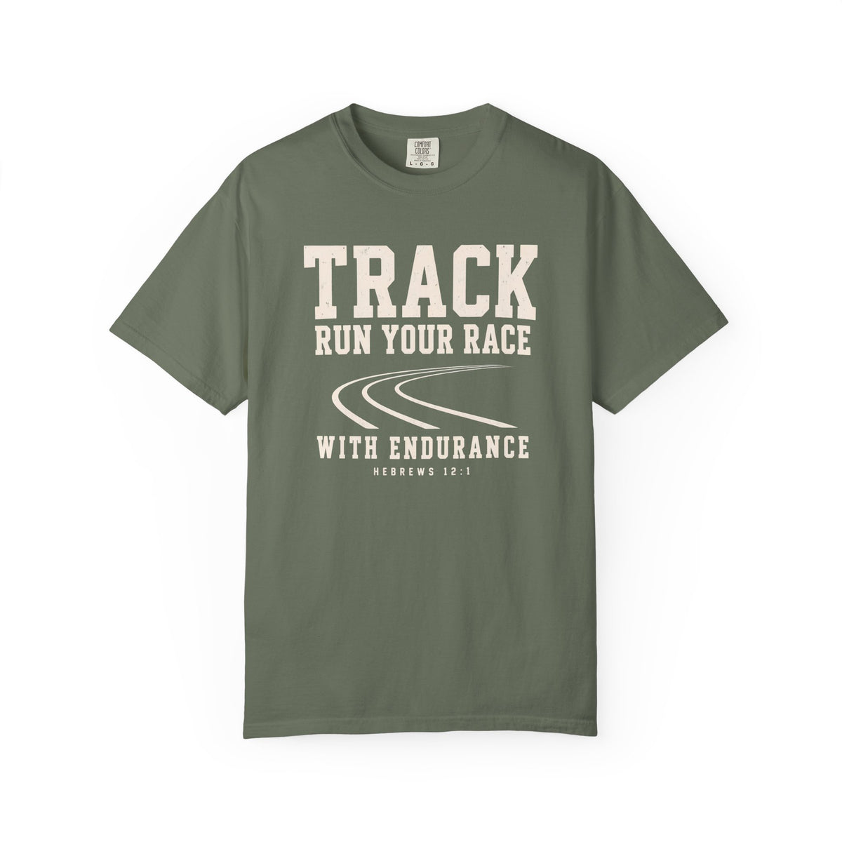 Track “Run Your Race” Christian T-Shirt
