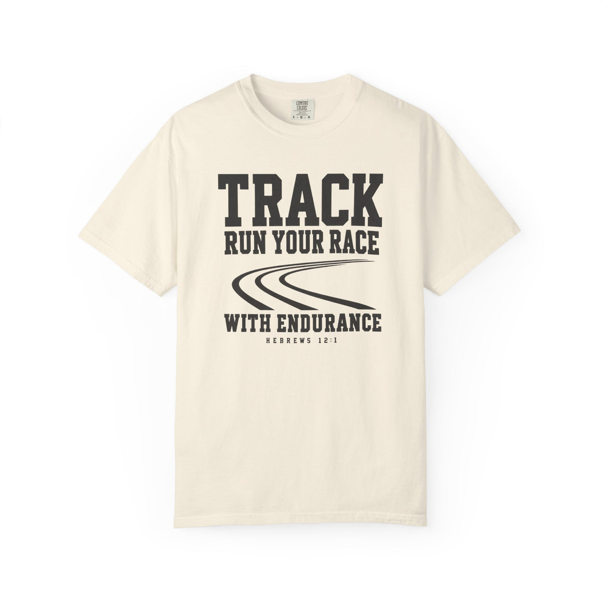 Track “Run Your Race” Christian T-Shirt