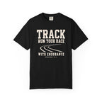 Track “Run Your Race” Christian T-Shirt