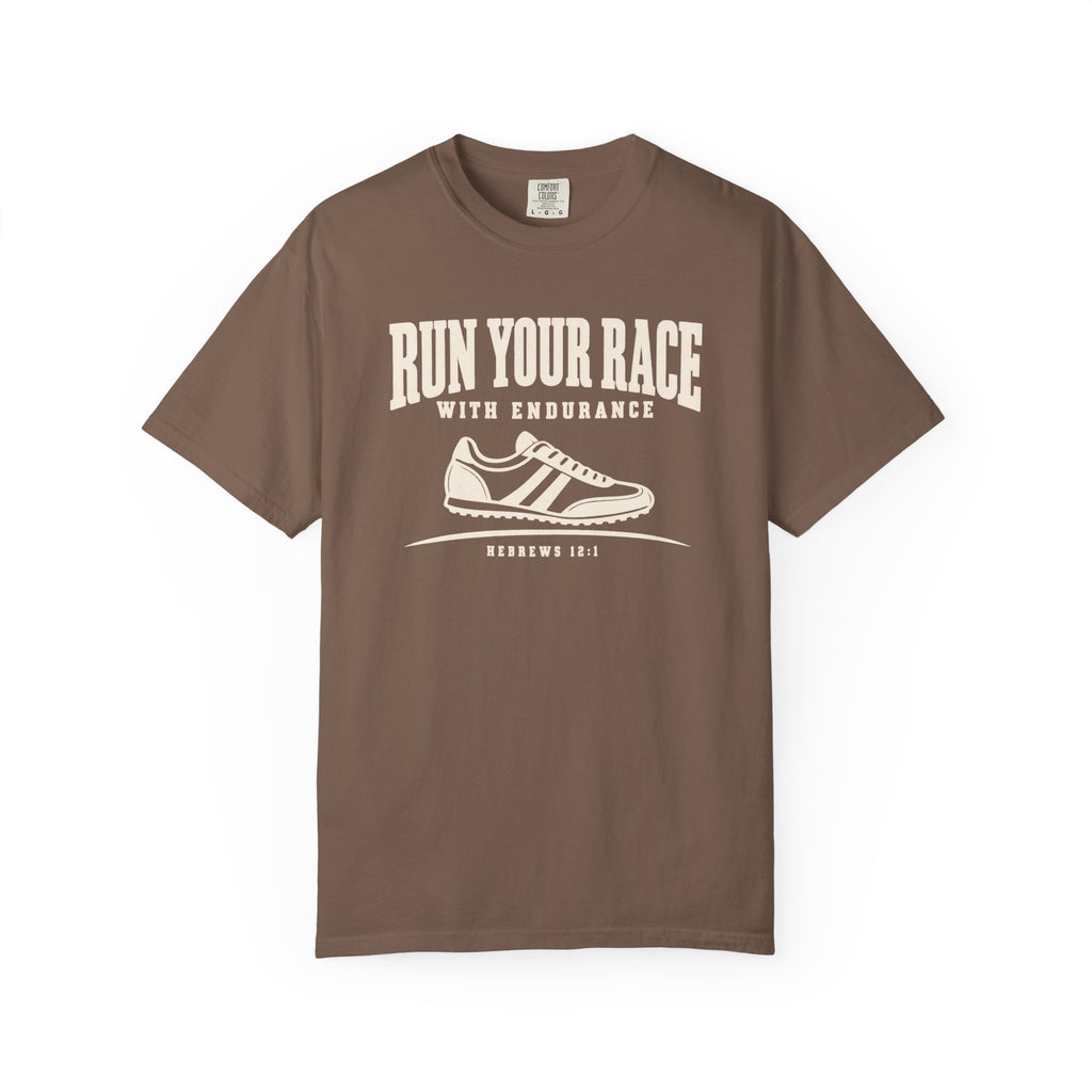 "Run Your Race" Scripture Track T-Shirt
