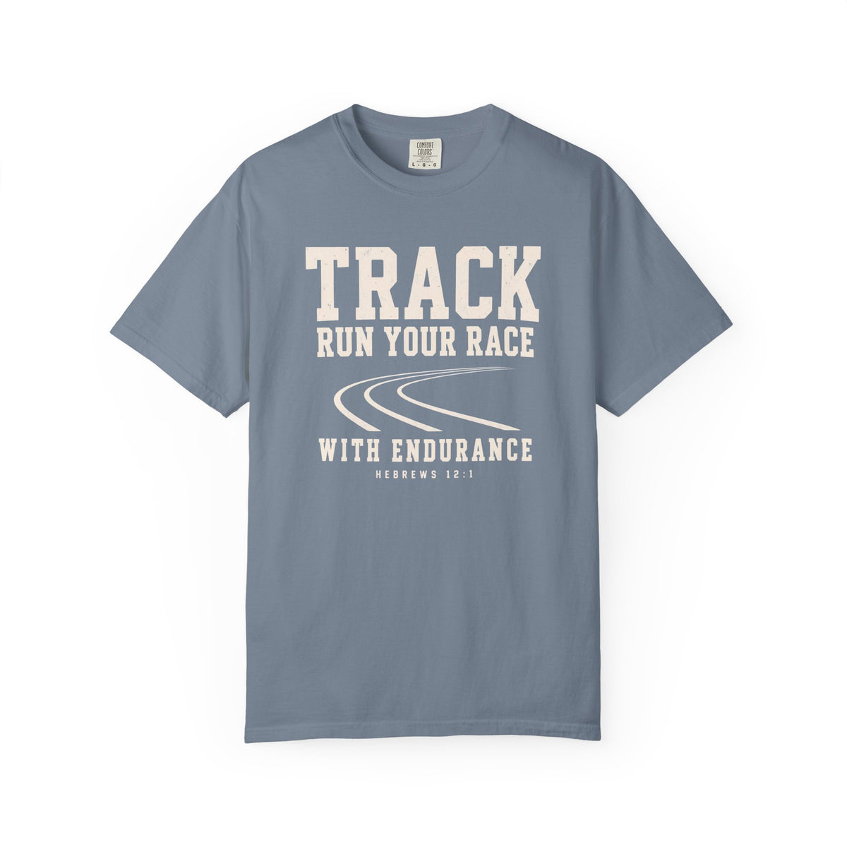 Track “Run Your Race” Christian T-Shirt