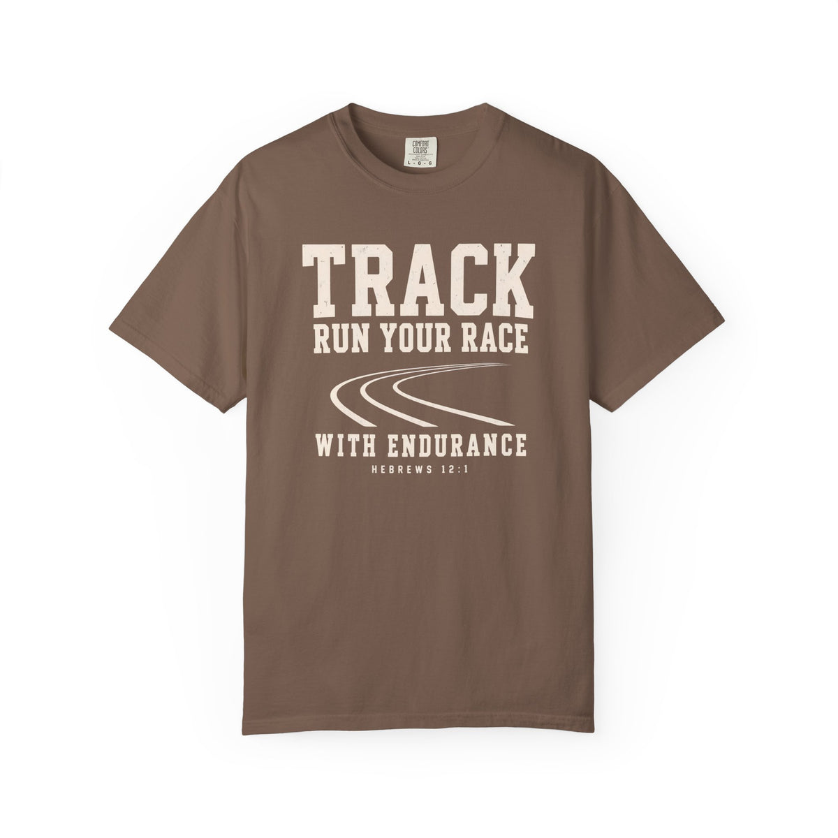 Track “Run Your Race” Christian T-Shirt