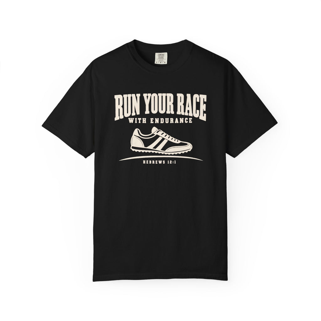 "Run Your Race" Scripture Track T-Shirt