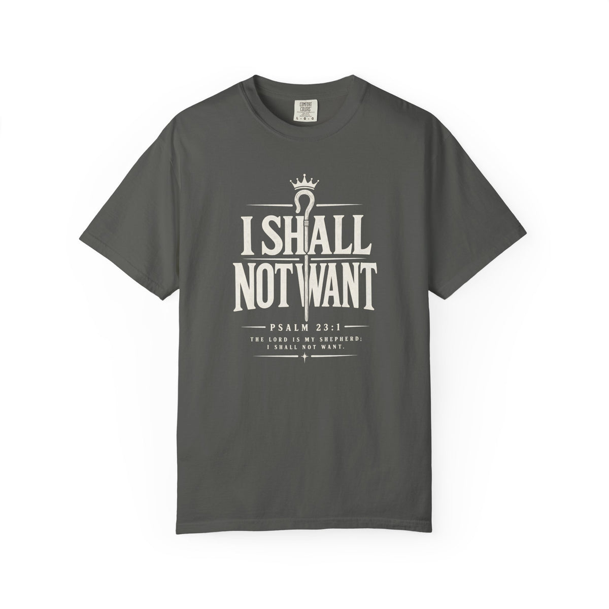 I Shall Not Want Psalm 23 T-Shirt