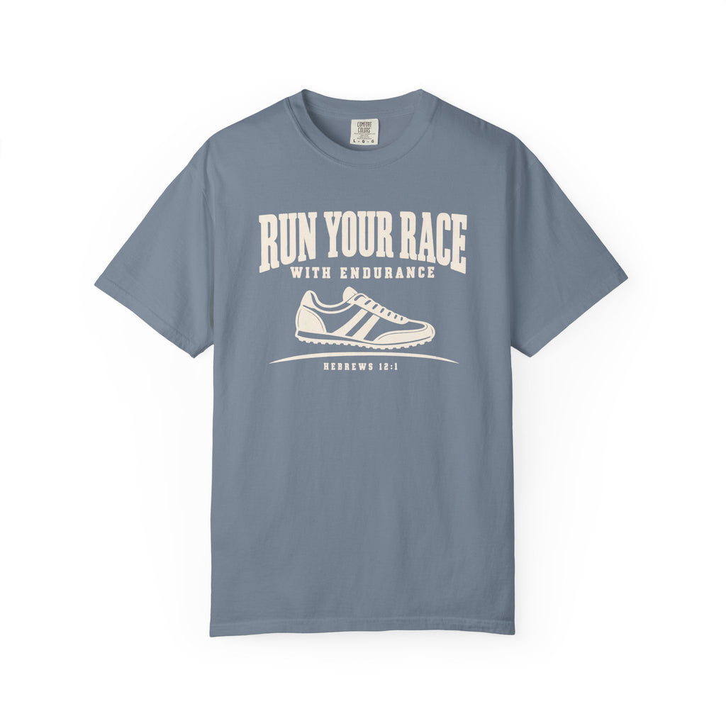 "Run Your Race" Scripture Track T-Shirt